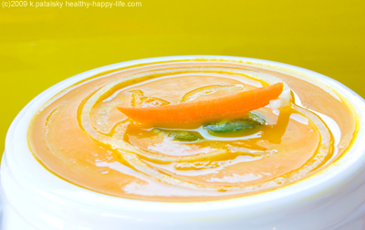 vegan ginger carrot soup