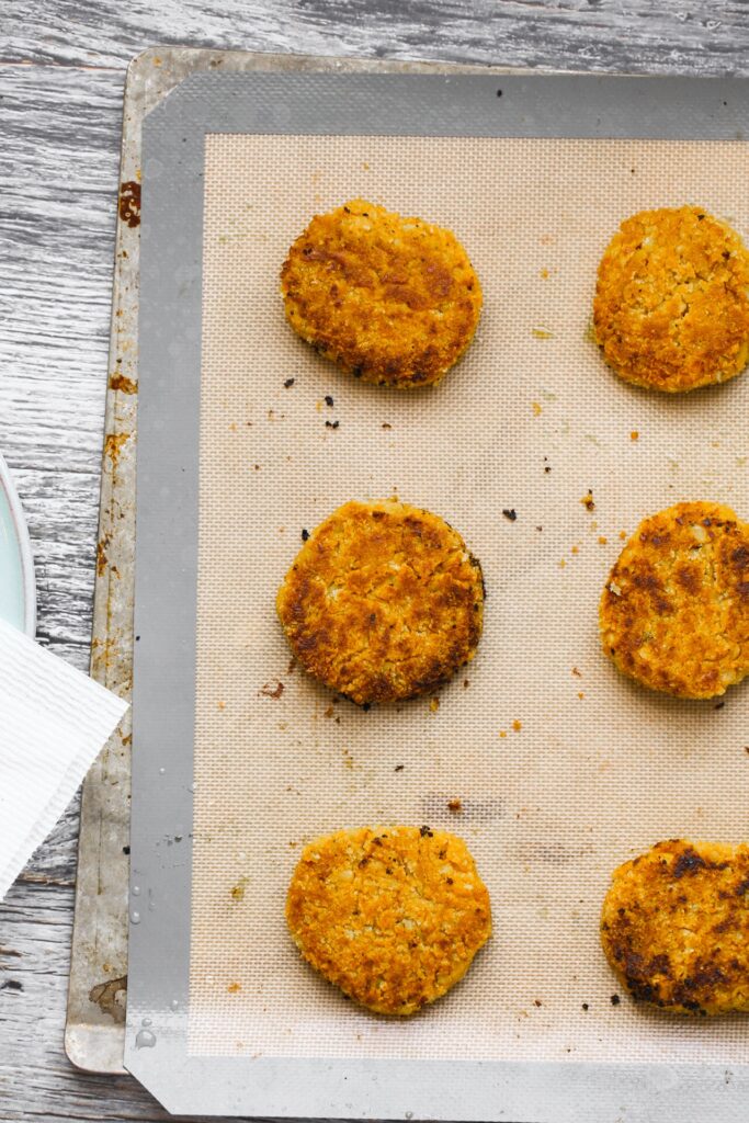 toasty pumpkin chickpea fritters