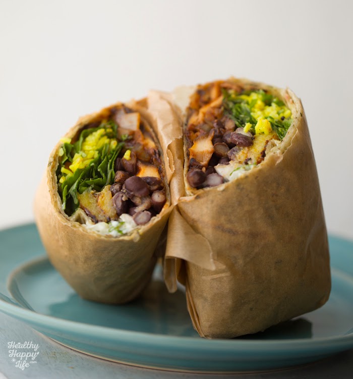 Plantain Black Bean BBQ Wraps