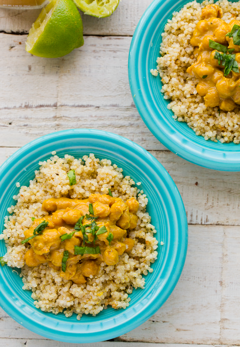 peanut butter chickpeas