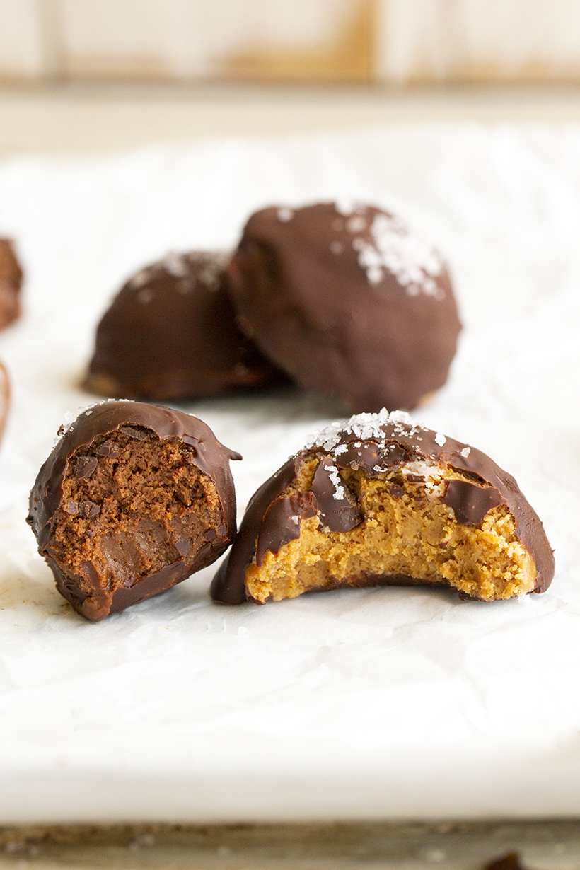 chocolate peanut butter truffles