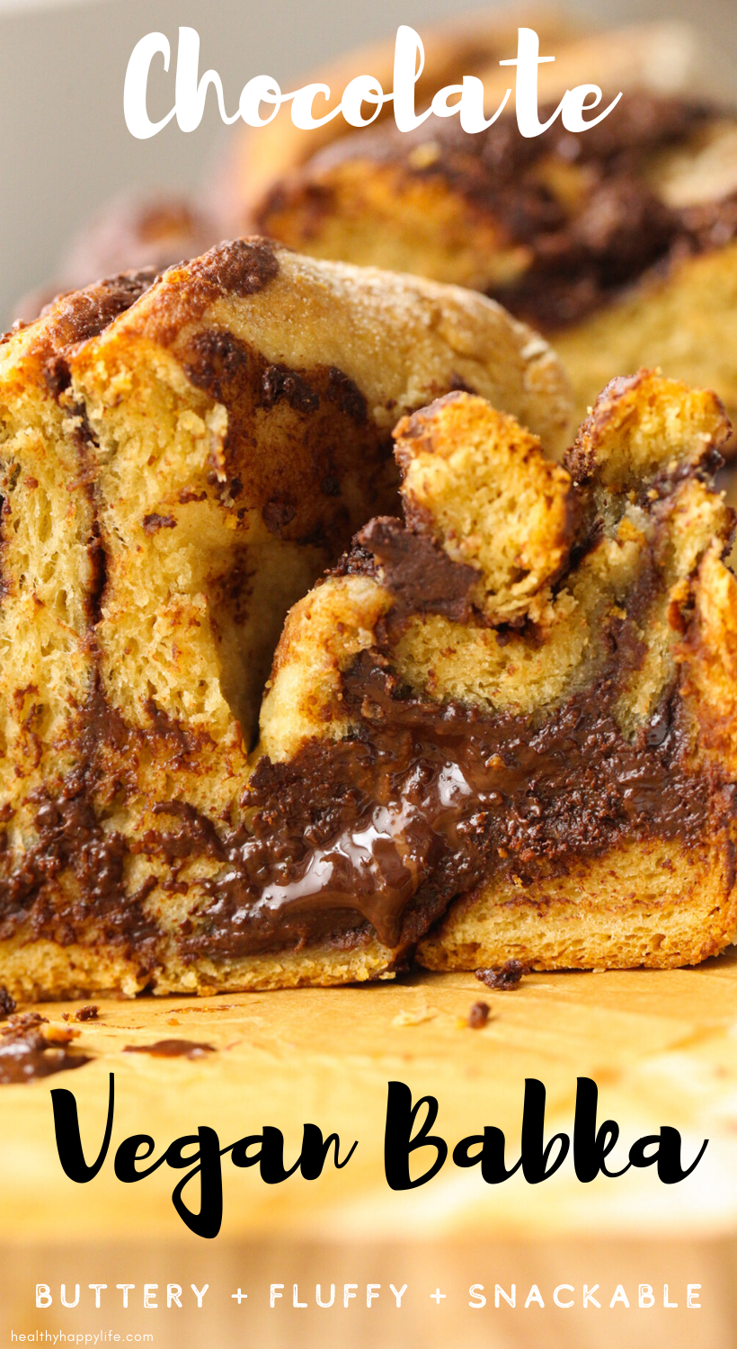 chocolate vegan babka pin
