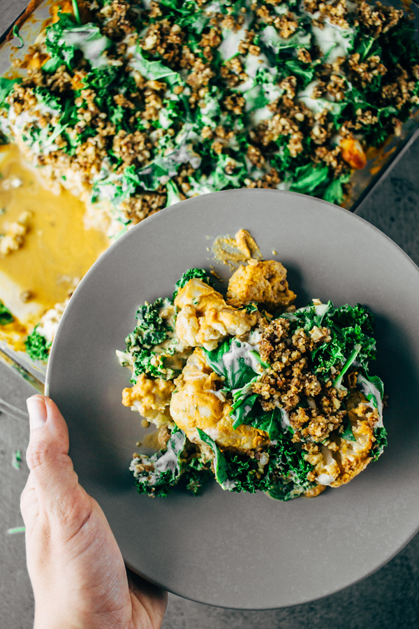 buffalo cauliflower casserole