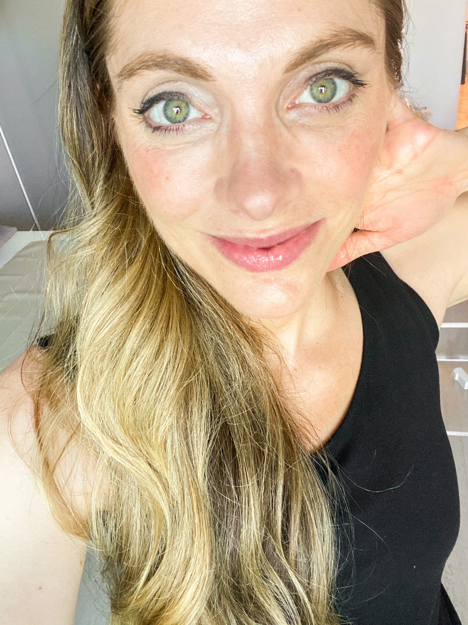 kathy pregnant 37 weeks close up face