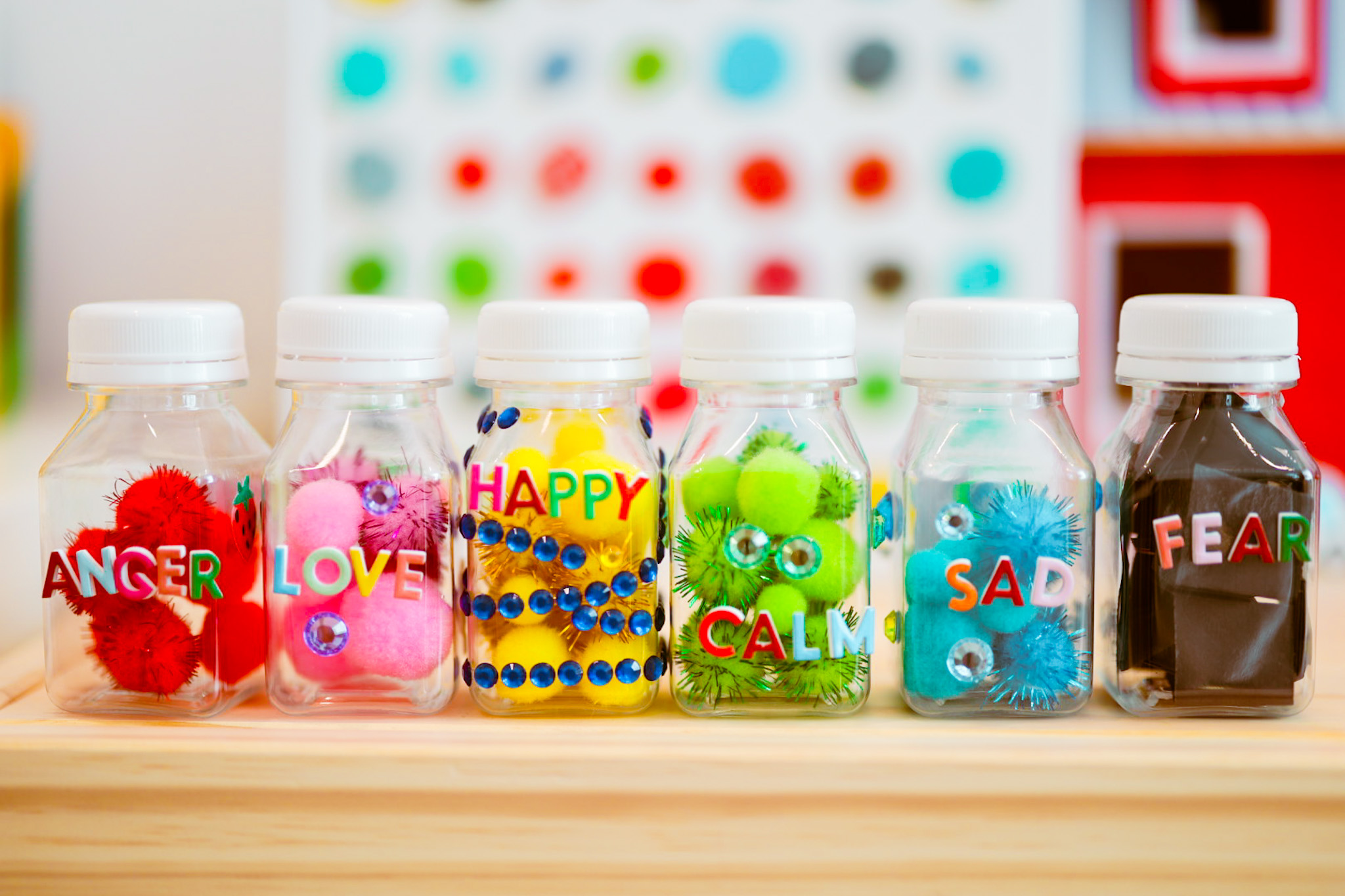 feelings jars preschool color monster craft