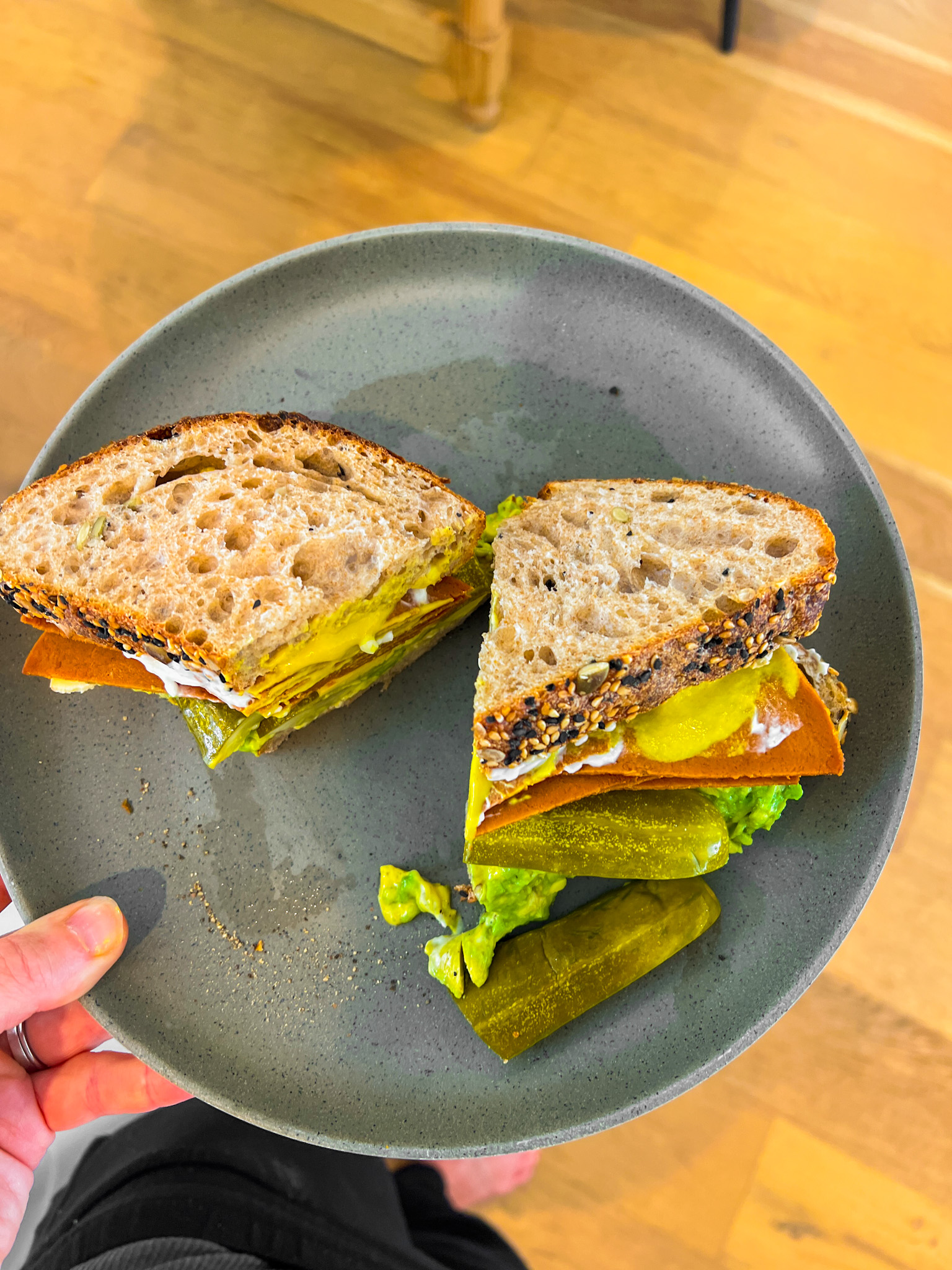 fancy version of my dad sandwich - vegan version