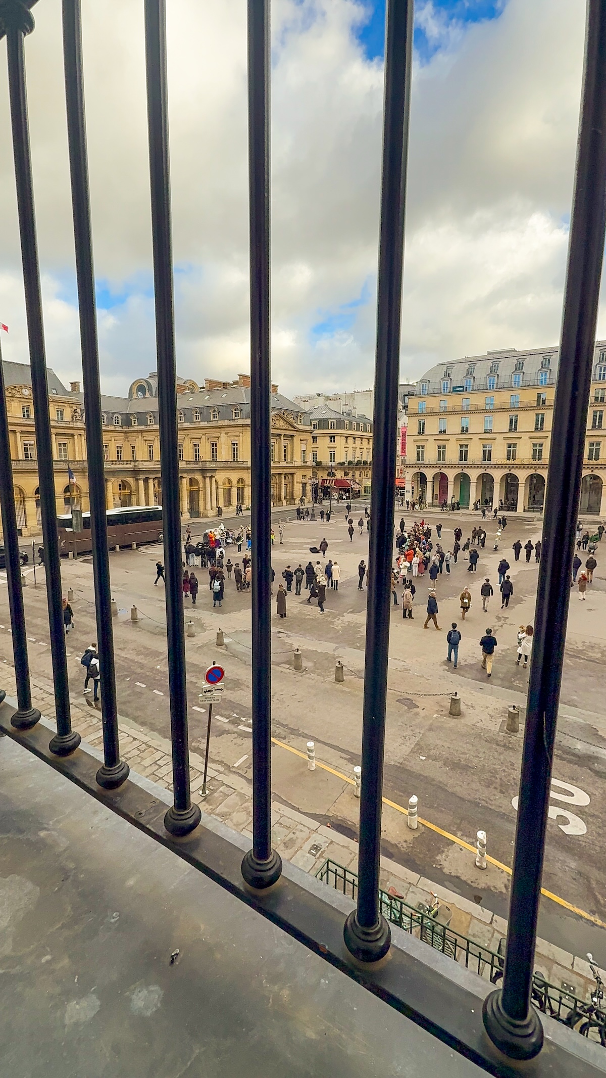 view from the room at hotel du Louvre Hyatt